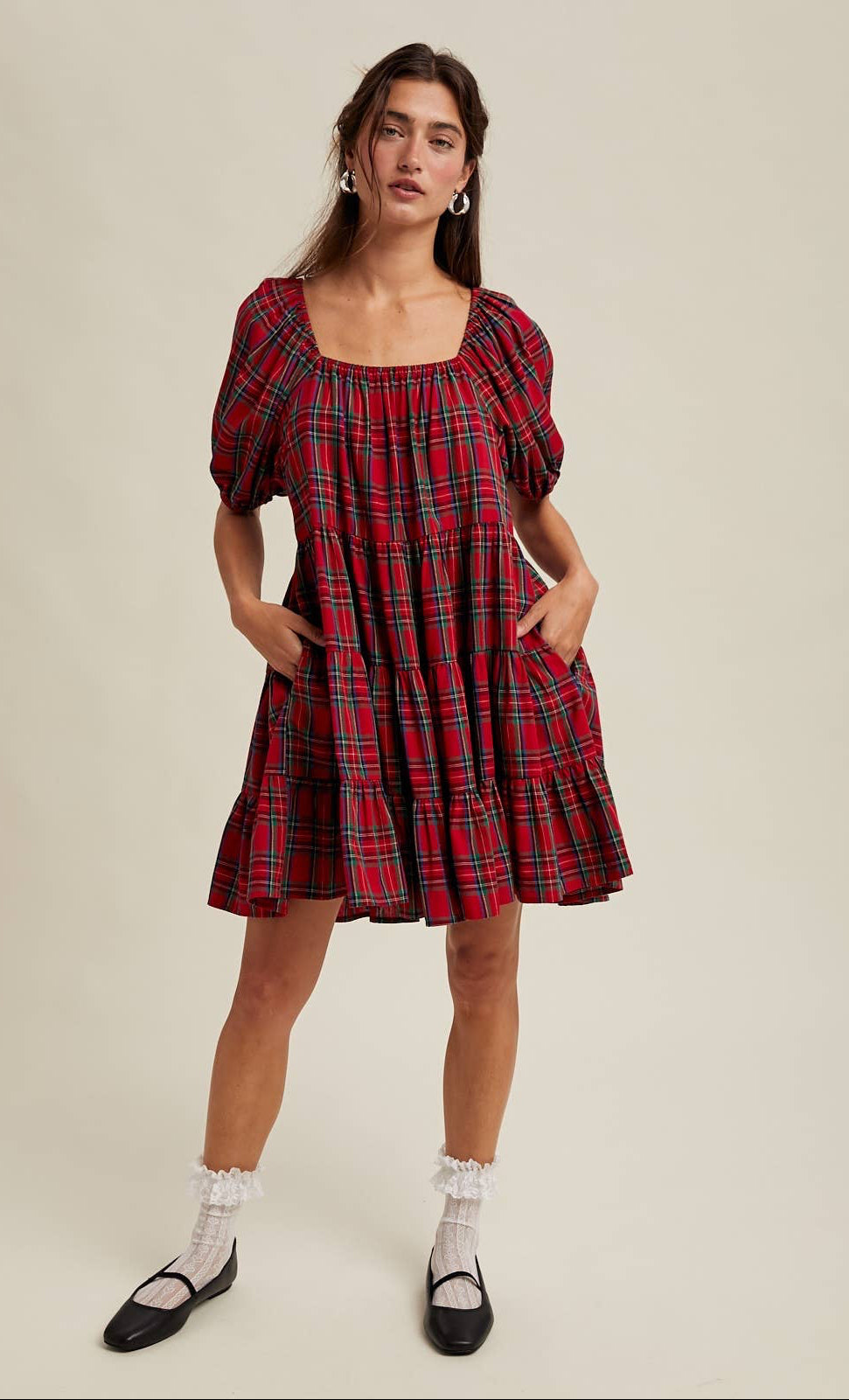 Make It Merry Gingham Dress