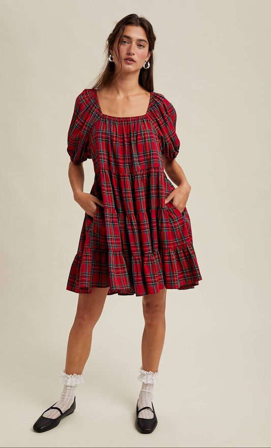 Make It Merry Gingham Dress