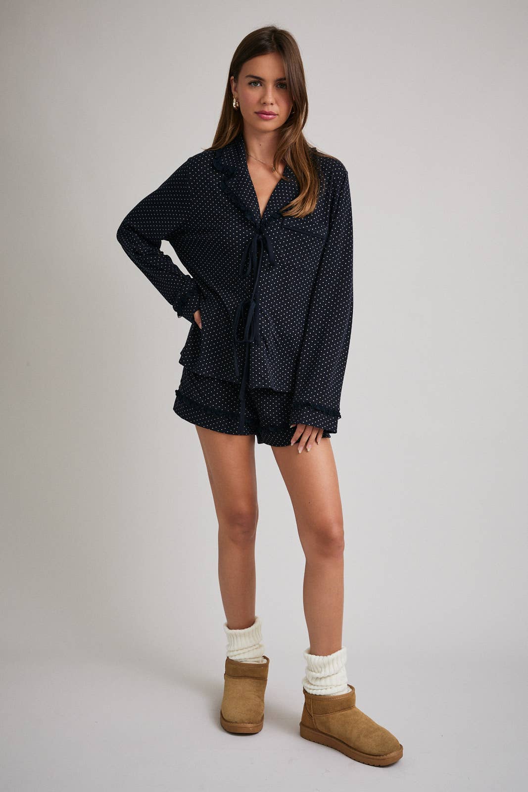 Daphne Polka Dot Pajama Top