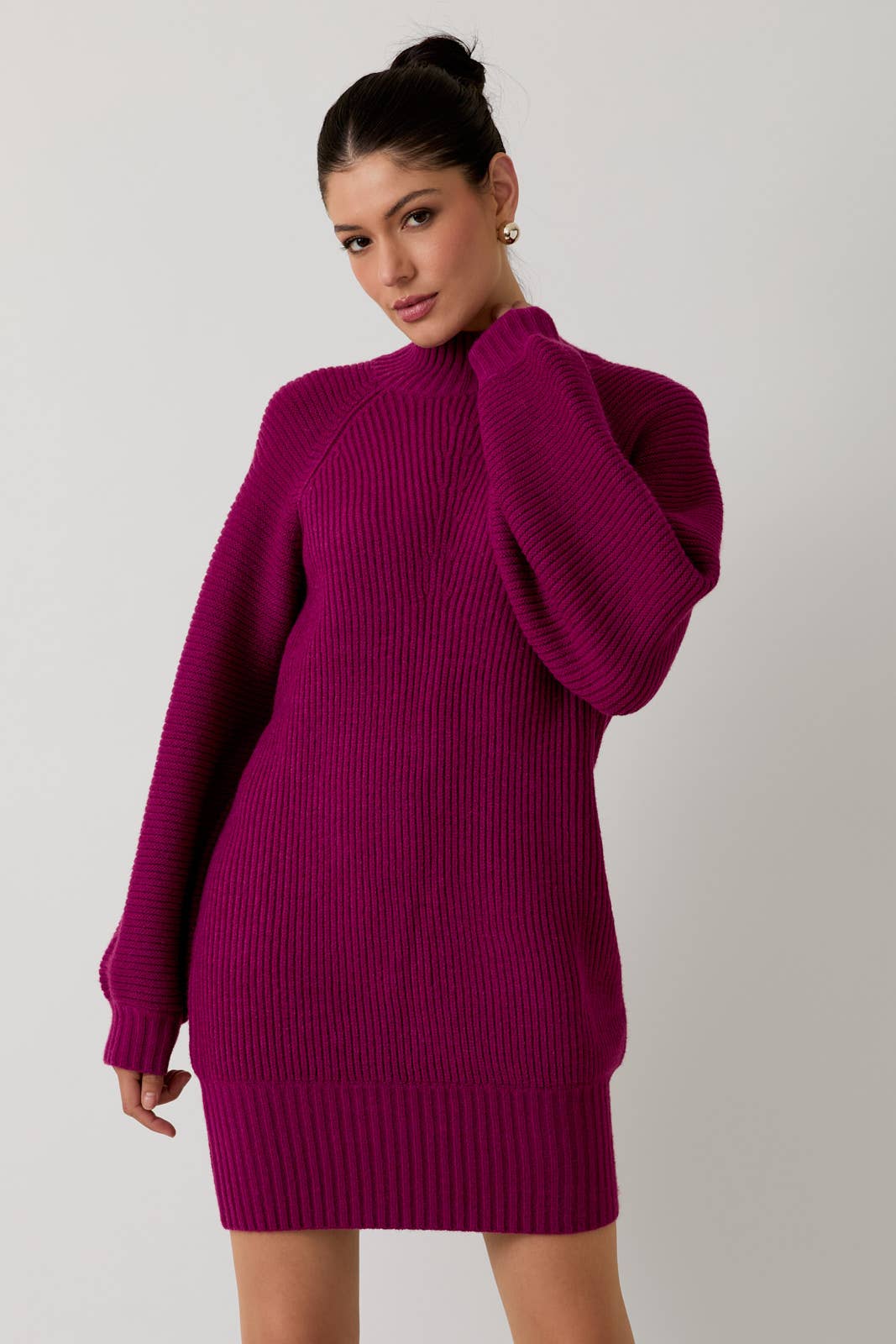 Vera Mock Neck Sweater Dress