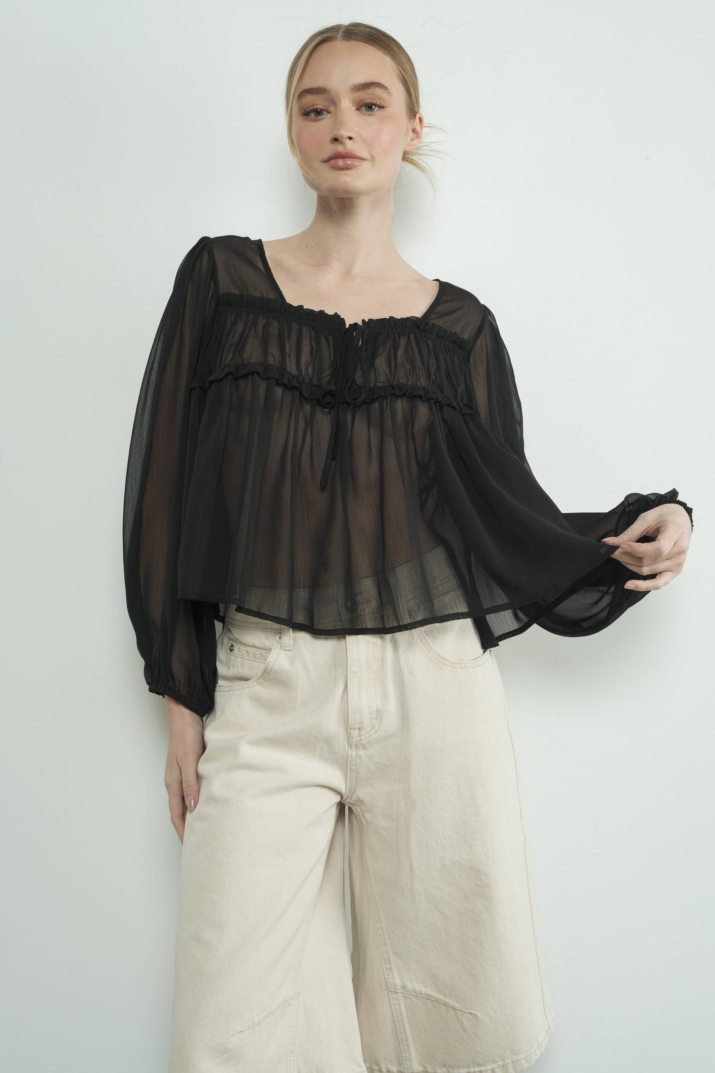 Drea Sheer Blouse