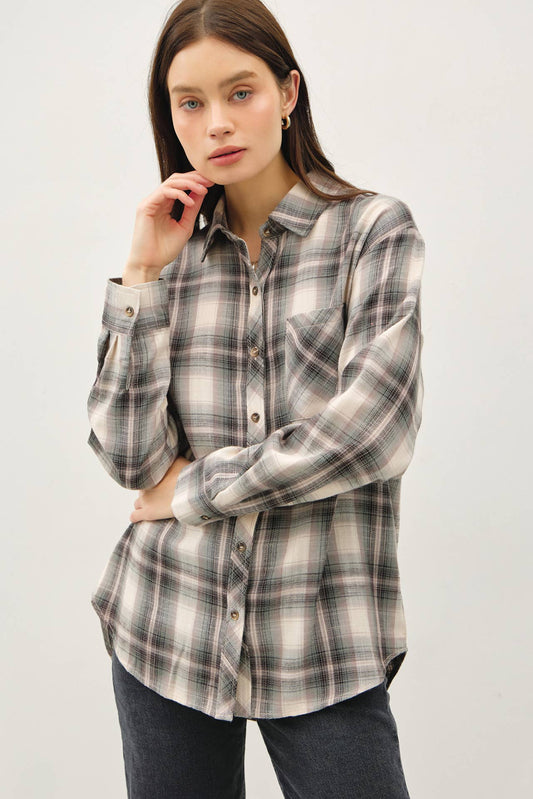 Jade Flannel Shirt