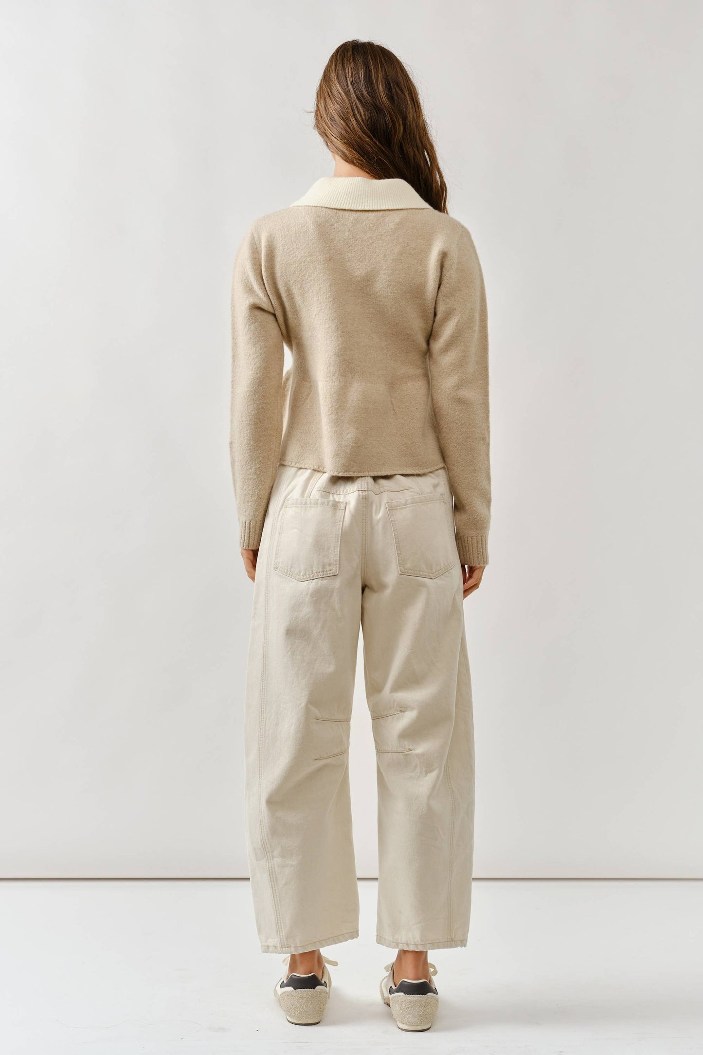 Drea Contrast Collar Sweater