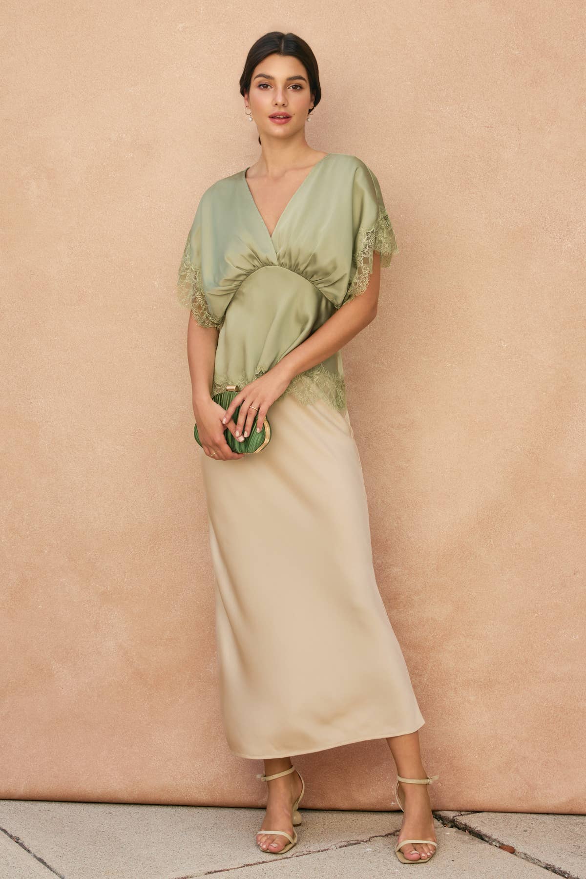 Gemma Lace Blouson Top- Two Colors