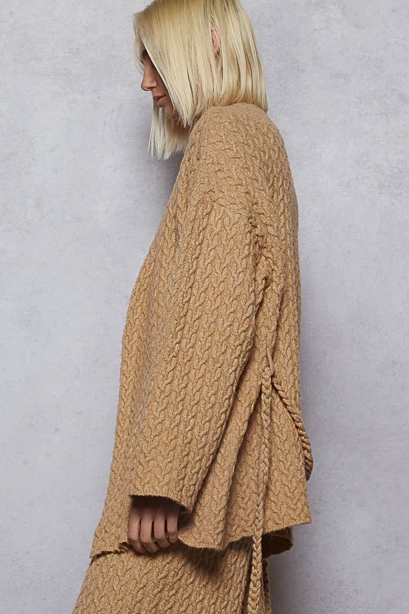Mona Cable Knit Cardigan - Two Colors
