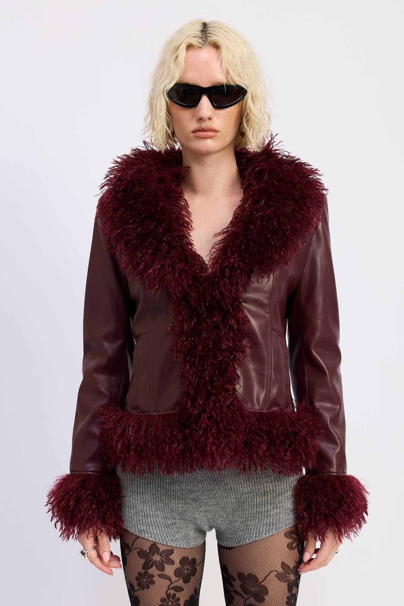 Emory Park Fur Leather Jacket