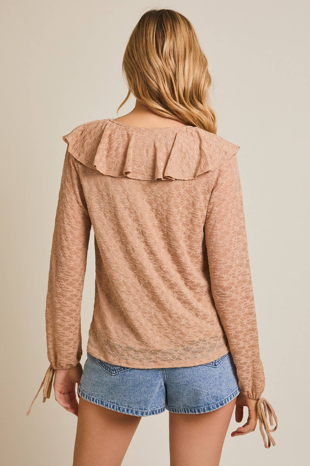 Katrina Ruffle Tie Top