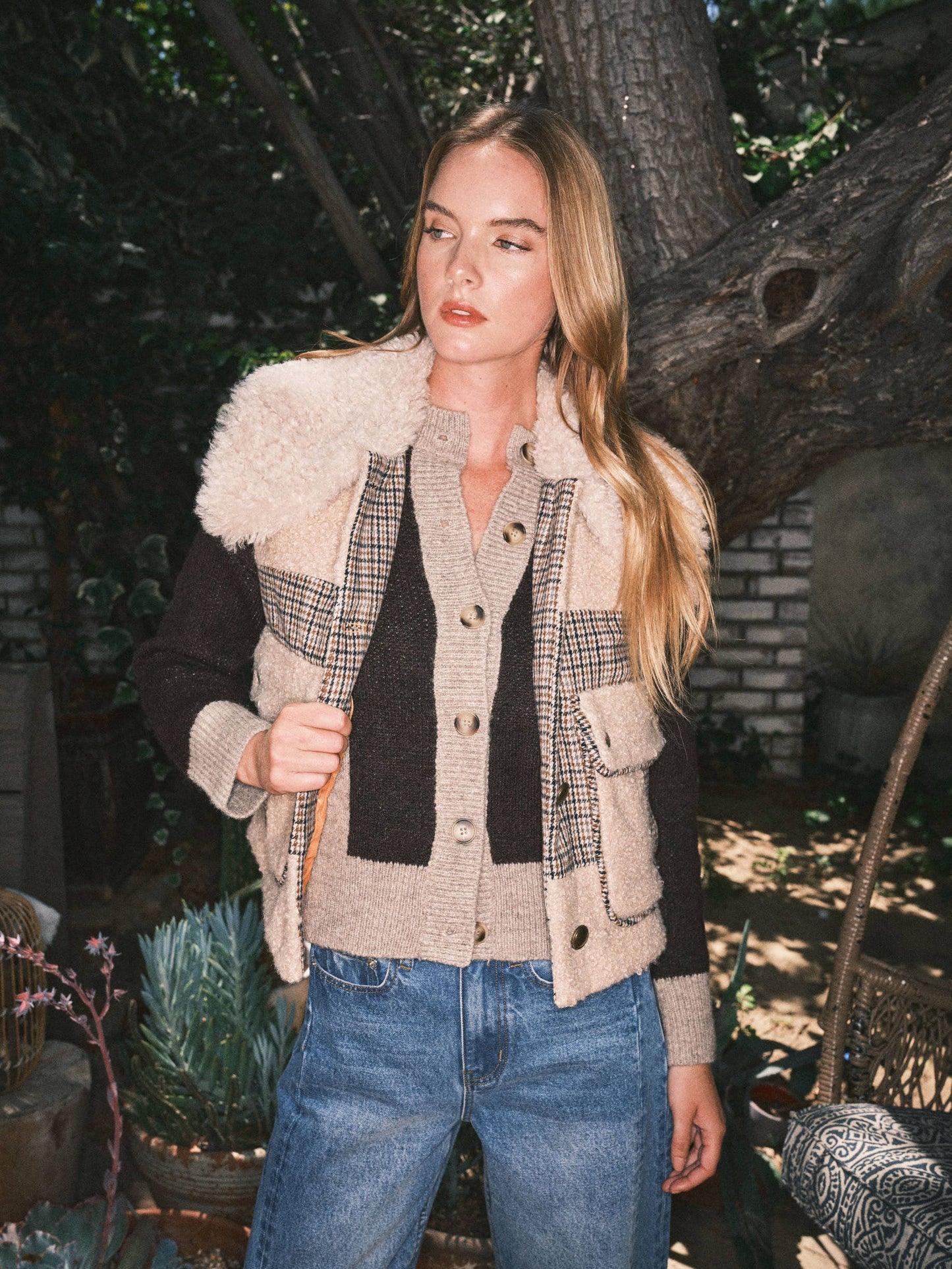 Blair Mixed Media Vest