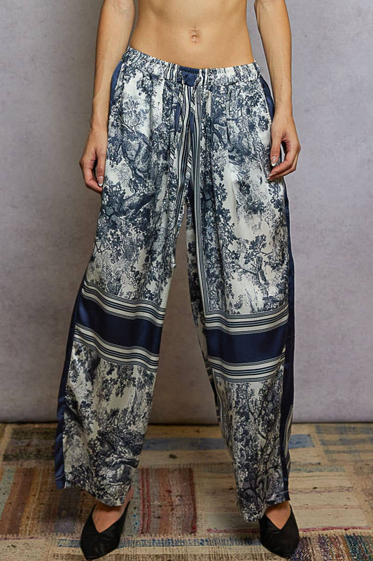 Midnight Silk Drawstring Pants