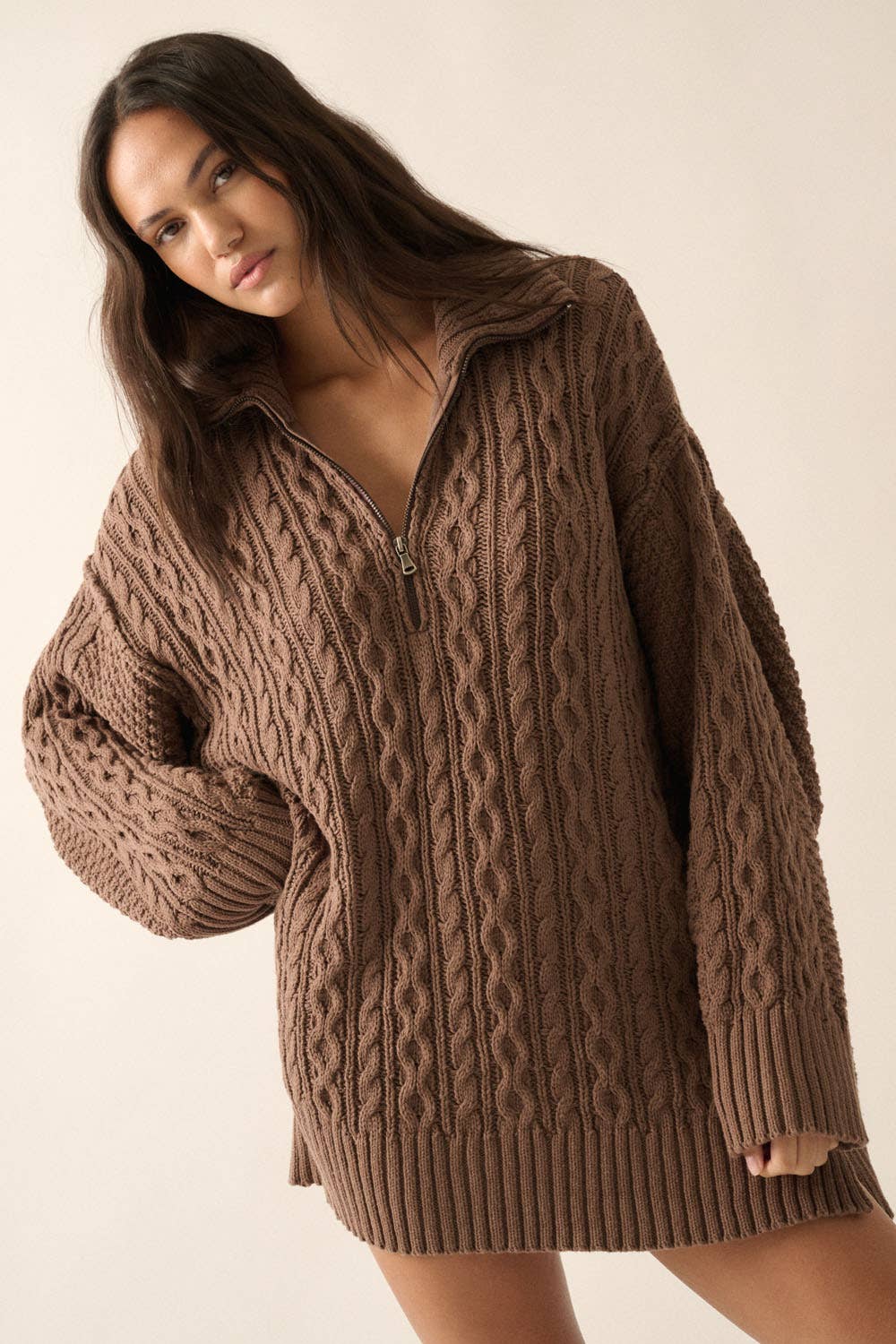 Shay Cable-Knit Mini Dress - Two Colors