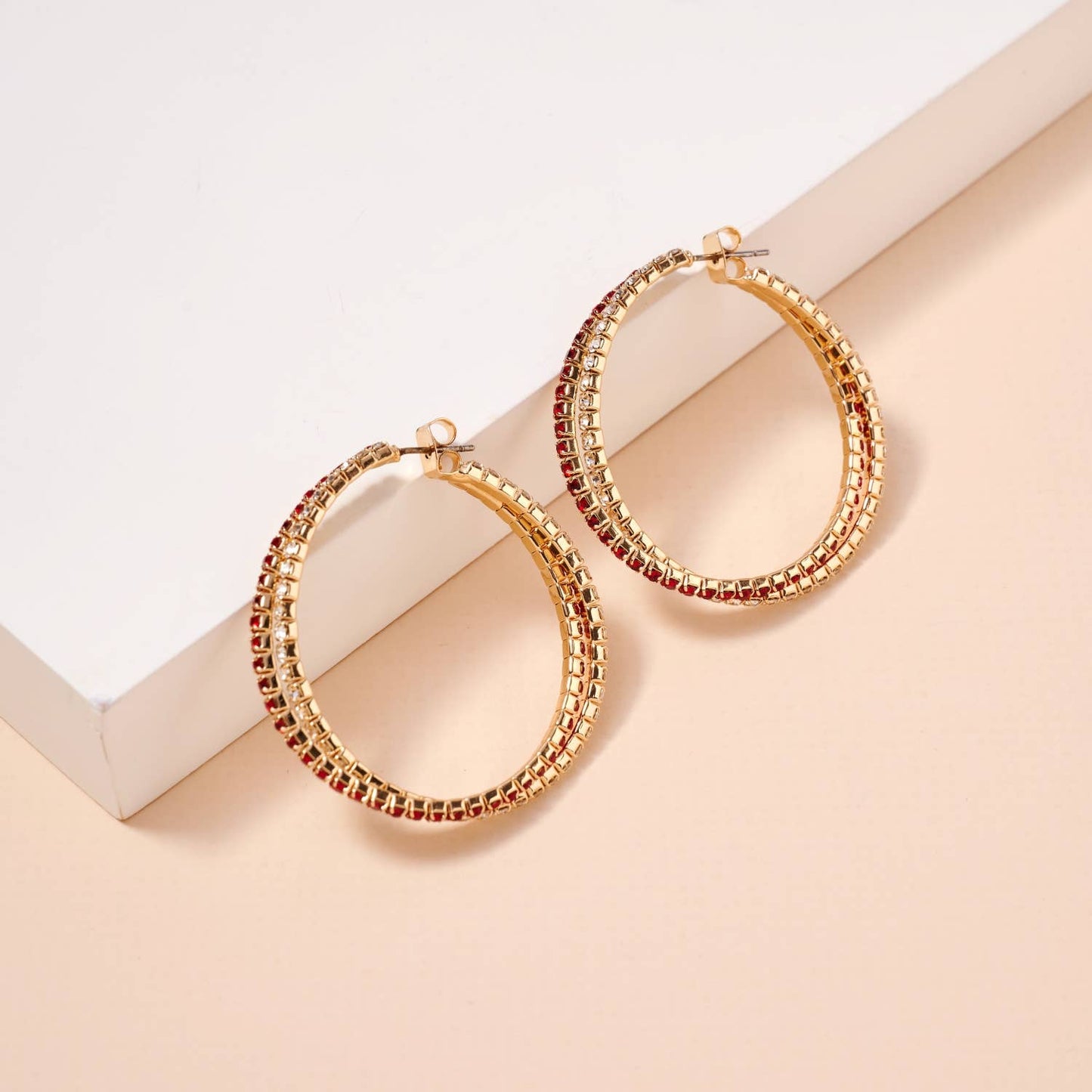 Gina Twisted Hoop Earrings - Two Colors