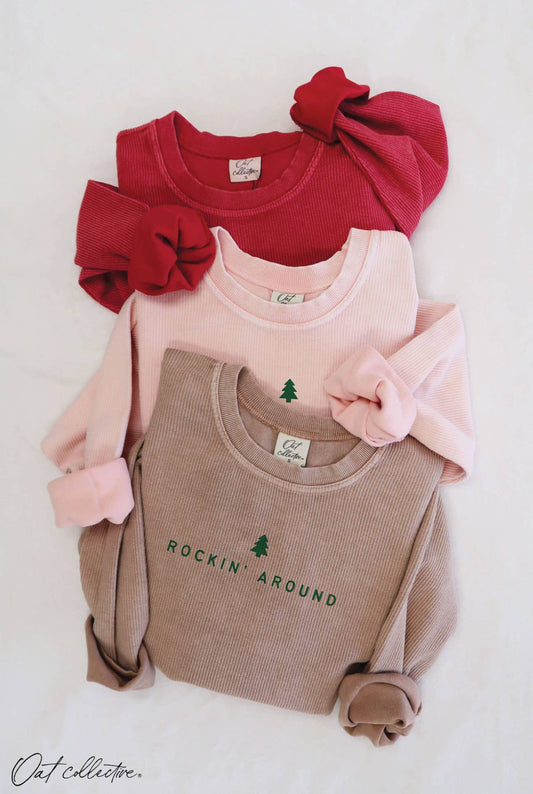 Rockin' Around Thermal Sweatshirt - Three Colors