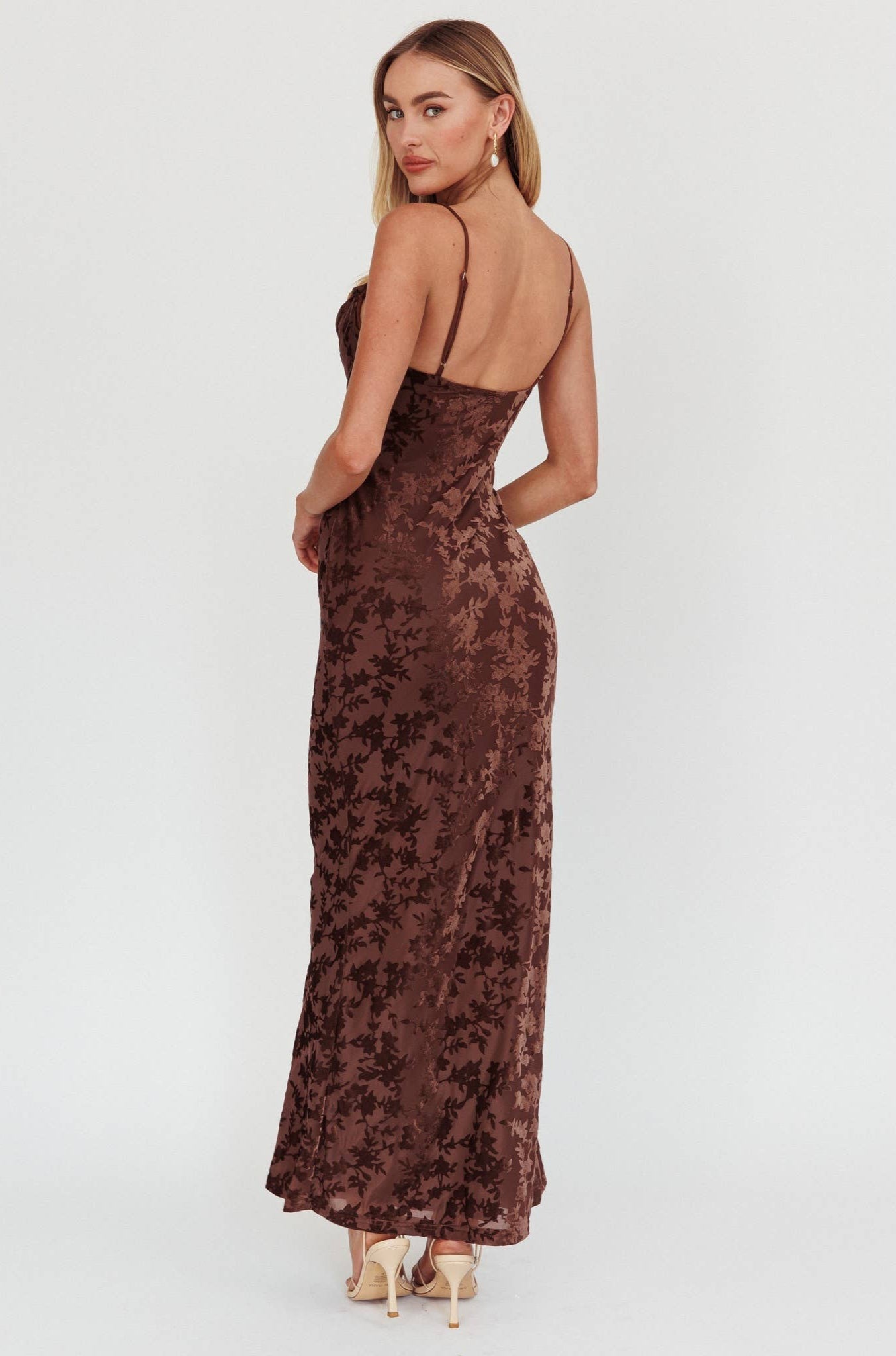 Leila Velvet Burnout Dress