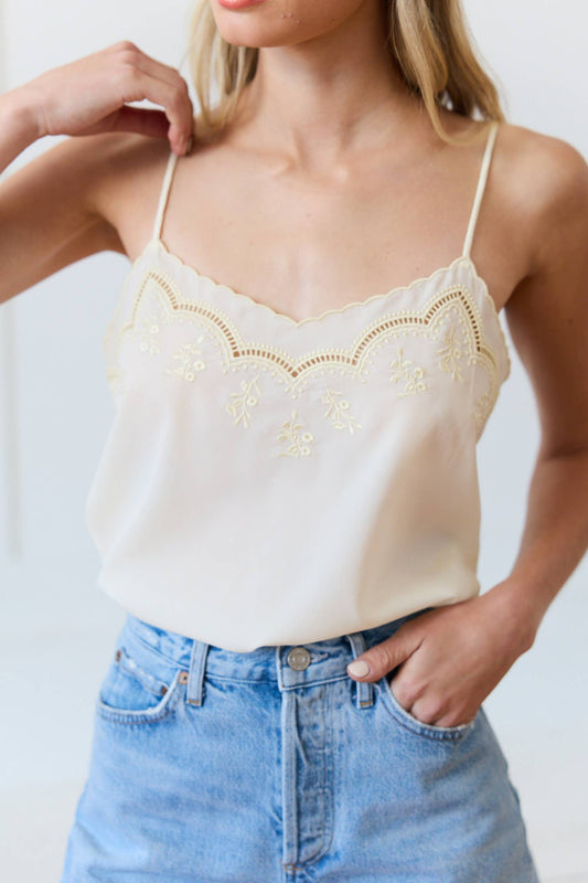 Gwen Embroidered Cami Top