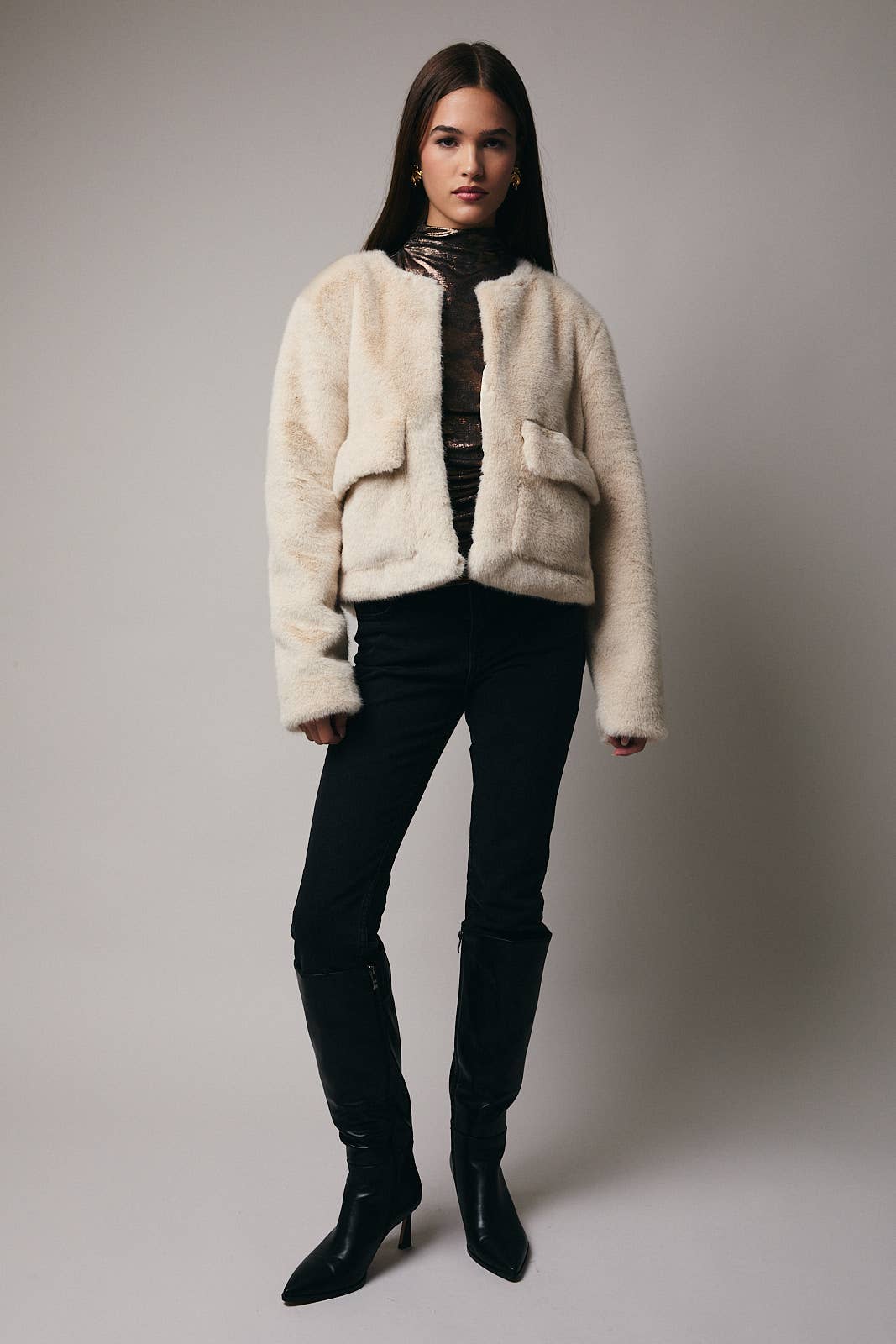 Cora Fur Midi Jacket