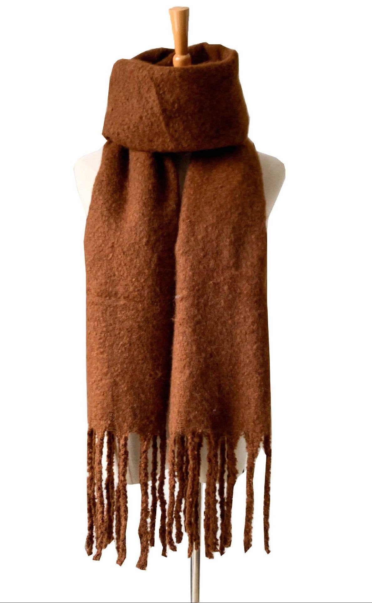 Aurora Brushed Tassel Scarf - Two Colors