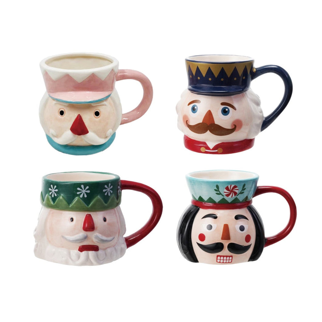 12 oz. Hand-Painted Ceramic Mug, 4 Styles (Each Will Vary)