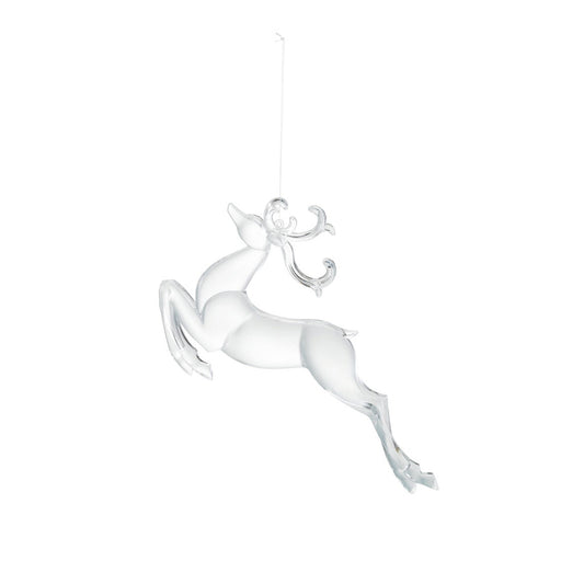 5"H Acrylic Leaping Deer Ornament